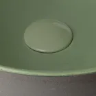 Bänkskåpstvättställ i mörk Raku Tillverkat i Italien - Drip Viadurini