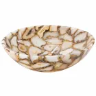 Bänkskiva rund sten stöd agat Mila, enda stycke Viadurini