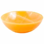 Round handfat i orange onyx Aris Viadurini