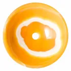 Round handfat i orange onyx Aris Viadurini