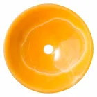 Round handfat i orange onyx Aris Viadurini