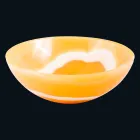 Round handfat i orange onyx Aris Viadurini