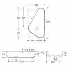 Countertop tvättställ / design keramik gjord i Italien Sheyla Viadurini