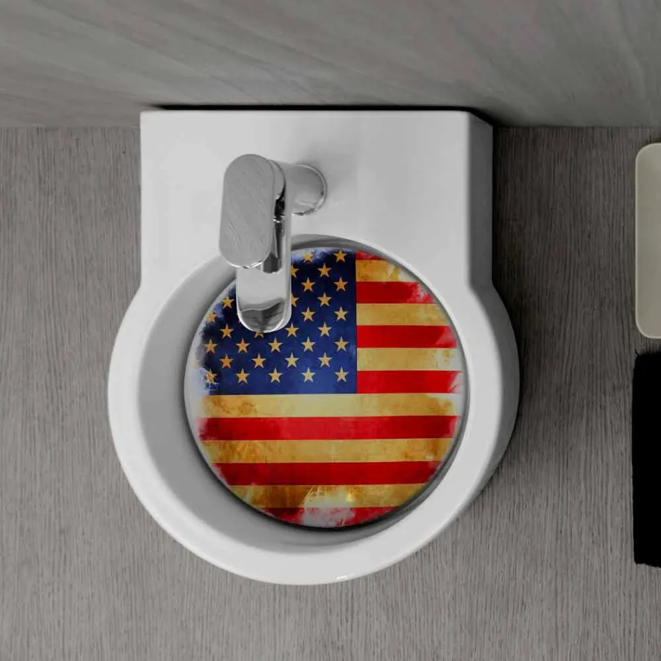 Tvättställ / upphängning av bänkskivan i Italien Tor Viadurini