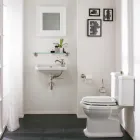 Handtvättställ i klassisk keramisk design, tillverkad i Italien - Nausica Viadurini