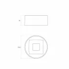 Design cirkulär bänkskivor tillverkad i Italien, Forino Viadurini