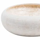 Cirkulärt stående handfat av vit marmor, Bucciano Viadurini