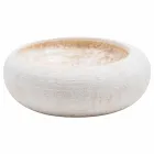 Cirkulärt stående handfat av vit marmor, Bucciano Viadurini