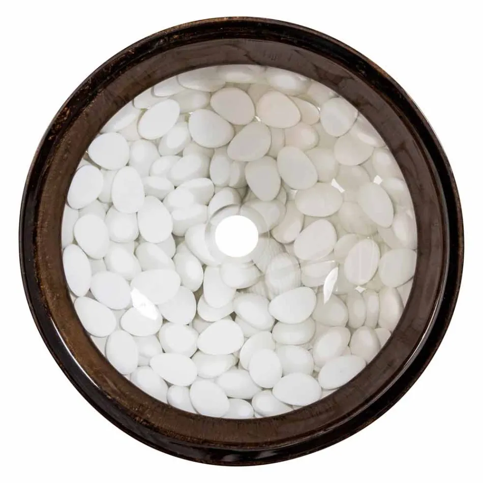 Cirkulär handfat av harts, Buguggiate Viadurini