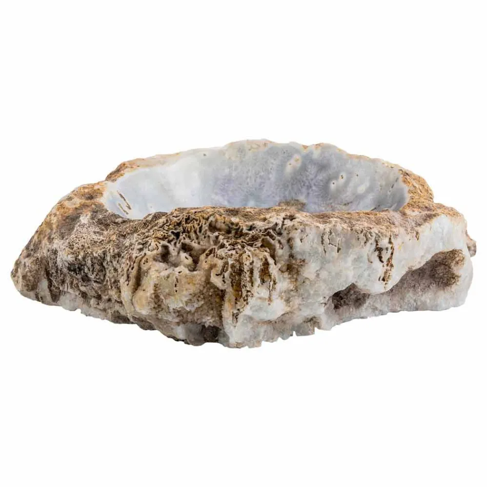 Handduksbord i handfat i agatsten, Posina Viadurini