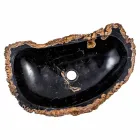 Samtida handgjord diskbänk av fossilt trä, Negrar Viadurini