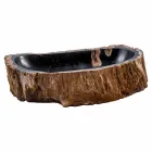 Samtida handgjord diskbänk av fossilt trä, Negrar Viadurini