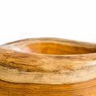 Modernt stående handfat i Vigevano naturligt teak trä Viadurini