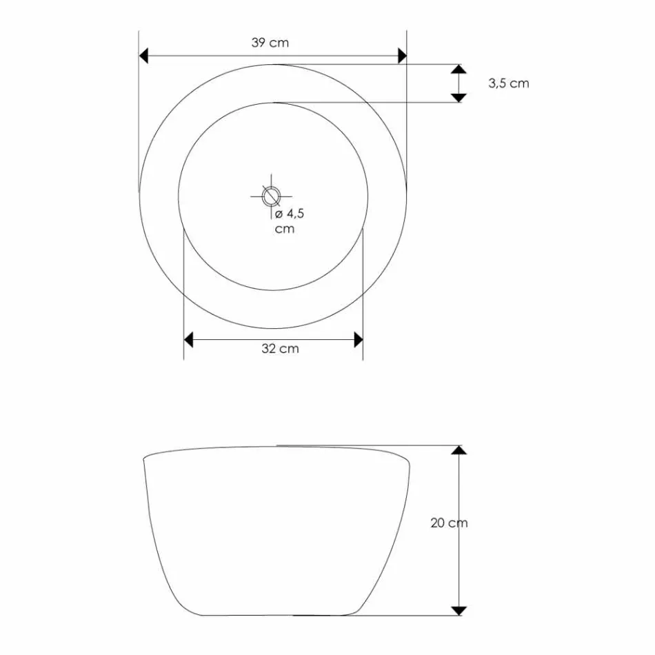 Modernt stående handfat i Vigevano naturligt teak trä Viadurini