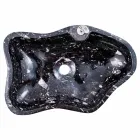 Modern marmor bänkskål med fossil - Burgeo Viadurini