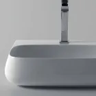 Frittstående eller väggmonterat keramiskt handfat L 55cm tillverkat i Italien, Gais Viadurini