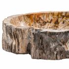 Handgjord sink i fossilt trä, Neviglie Viadurini