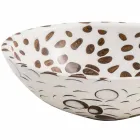 Modernt runda tvättställ av harts, Bussi Viadurini