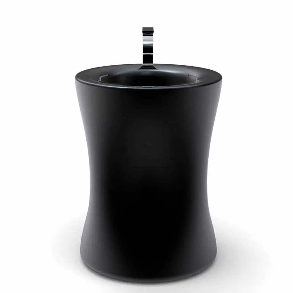 Modern kolumn frittstående sink producerad i Italien, Syracuse Viadurini