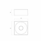 Kvadratisk modern bänkskivor i Italien, Forino Viadurini