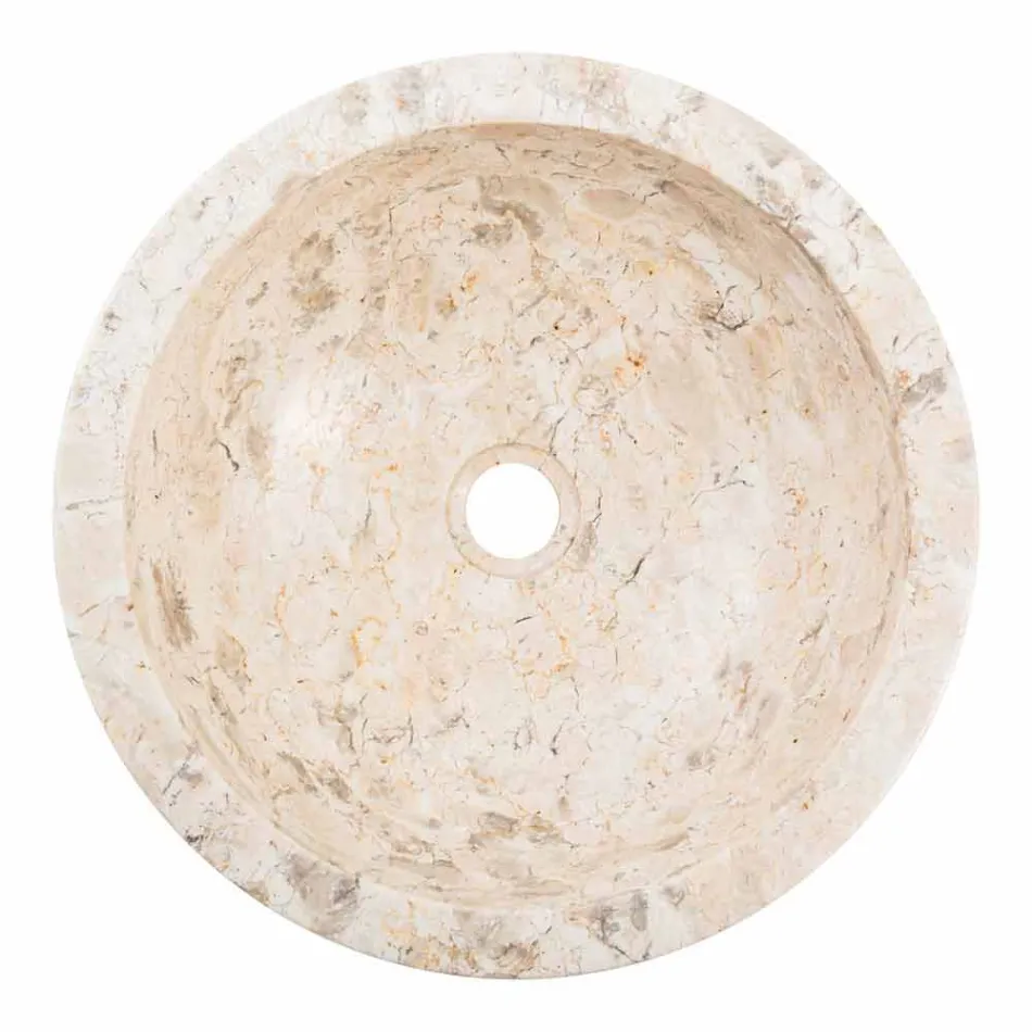 Tonto handhållen handfat av marmor, Nibbiano Viadurini