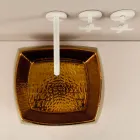 Designer tvättställ i brons keramik gjord i Italien Simon Viadurini