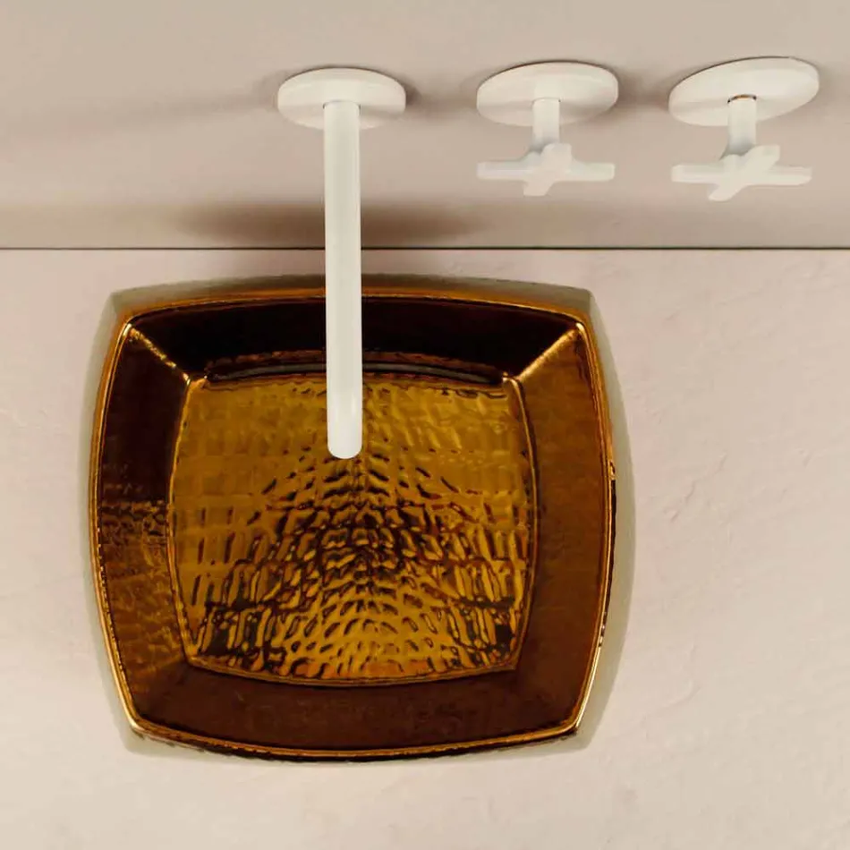 Designer tvättställ i brons keramik gjord i Italien Simon Viadurini