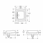 Designer tvättställ i brons keramik gjord i Italien Simon Viadurini