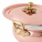 Grönsakskruka med handgjord konserverad kopparlock Tillverkad i Italien 28 cm - Mariacarla Viadurini