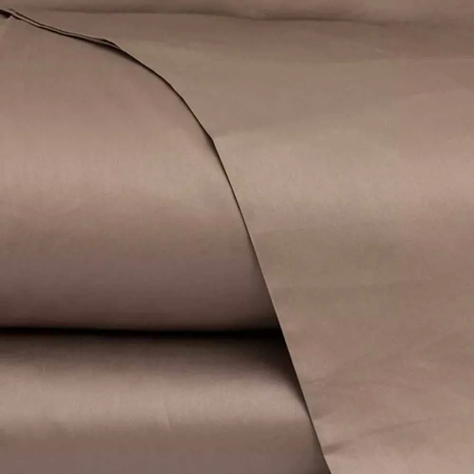 Bomullssatinlakan för dubbelsäng ensam färg - Freesia Viadurini