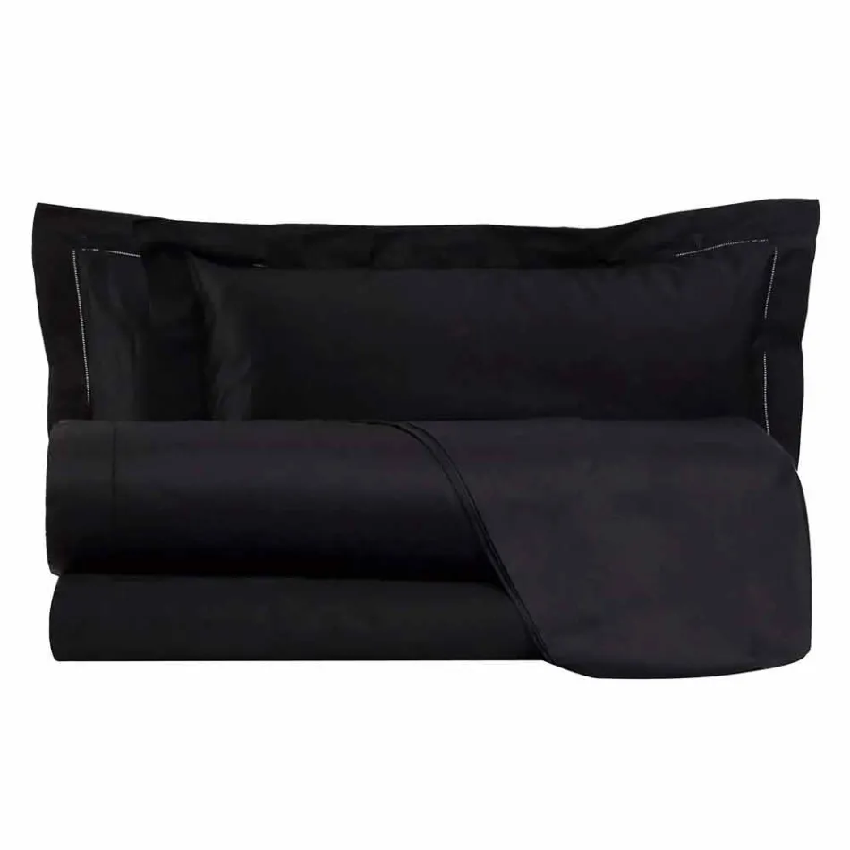 Bomullssatinlakan för dubbelsäng ensam färg - Freesia Viadurini