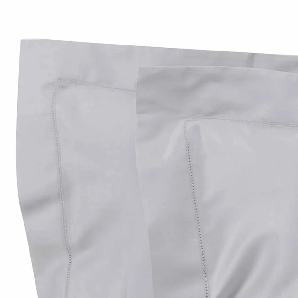 Ensfargade ark komplett i bomullssatin för dubbelsäng - Hibiskus Viadurini