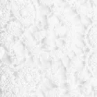 Högkvalitativt vitt linnelakan med spets för dubbelsäng - Fiumana Viadurini