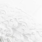 Högkvalitativt vitt linnelakan med spets för dubbelsäng - Fiumana Viadurini