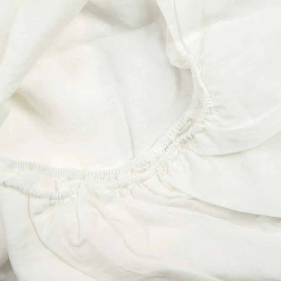 Dubbelt påslakan, lyxigt färgat linne tillverkat i Italien - Fiumano Viadurini