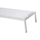 205x76 cm solsäng i aluminium med dyna - Tessara Viadurini