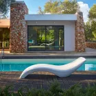 Modern design schäslong i färgad polyeten - Cloe av Myyour Viadurini