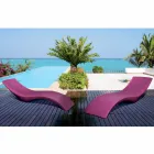 Modern design schäslong i färgad polyeten - Cloe av Myyour Viadurini