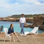 Utomhus schäslong solsäng, vit eller ecru plast 4 delar - Ibiza av Vondom Viadurini