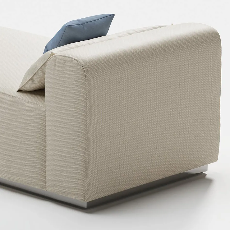 Solsäng utomhus med stoppning i dränerande gummi Tillverkad i Italien - Bahias Viadurini