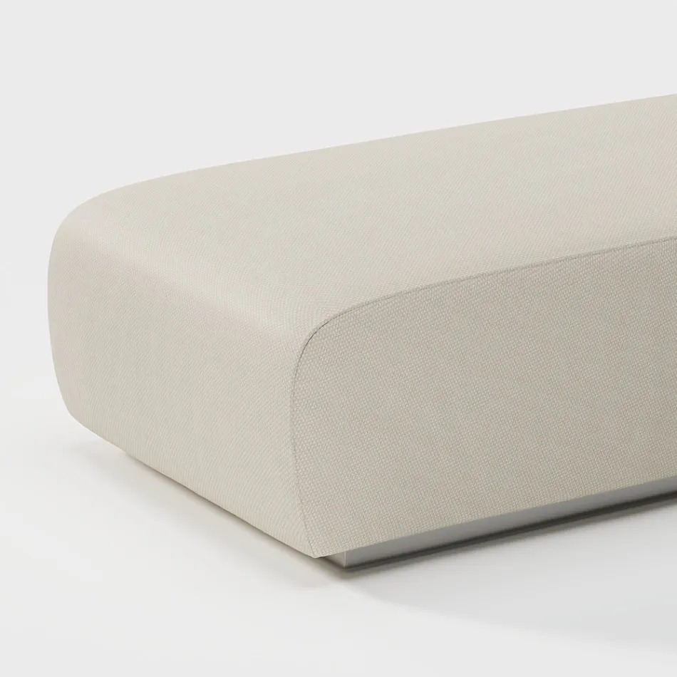 Solsäng utomhus med stoppning i dränerande gummi Tillverkad i Italien - Bahias Viadurini