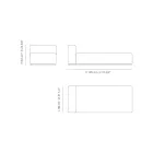 Solsäng utomhus med stoppning i dränerande gummi Tillverkad i Italien - Bahias Viadurini