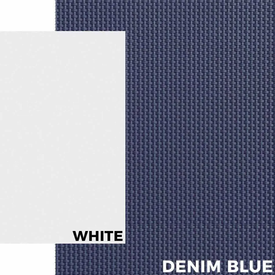 Utomhus solsäng i aluminium med hjul och armstöd Modern design - Carmine Viadurini