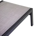 Solstol för utomhusbruk av aluminium och textilene med 2 hjul - Kostym Viadurini