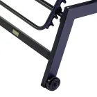 Solstol för utomhusbruk av aluminium och textilene med 2 hjul - Kostym Viadurini