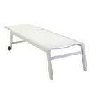 Solstol för utomhusbruk av aluminium och textilene med 2 hjul - Kostym Viadurini