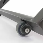 Liggande utomhusstol med aluminium- och textilenehjul - juvel Viadurini