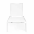 Liggande utomhusstol med aluminium- och textilenehjul - juvel Viadurini