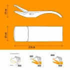 Design Chaise Longue Garden Lounger i vit plast - Zoe av Mayyour Viadurini