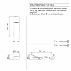 Design Chaise Longue Garden Lounger i vit plast - Zoe av Mayyour Viadurini